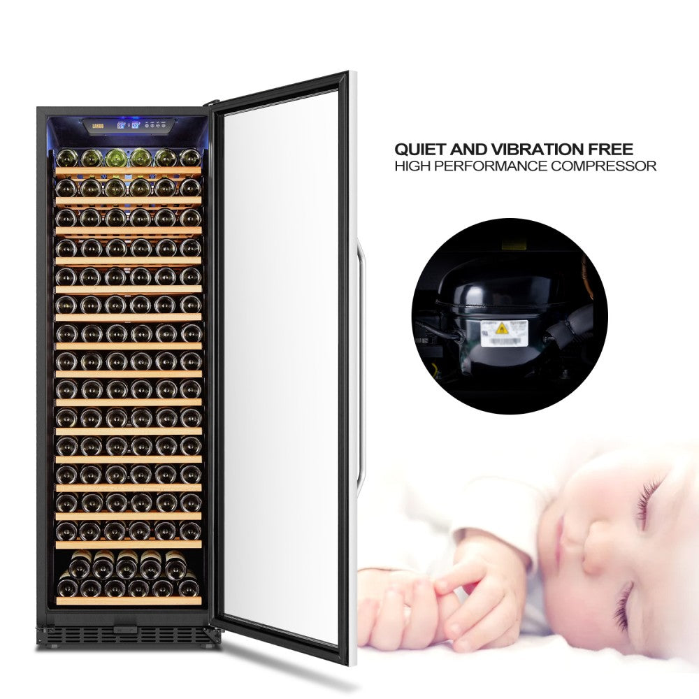 LANBO 171 BOTTLE SINGLE ZONE WINE COOLER LW177S-Wine Coolers-The Wine Cooler Club