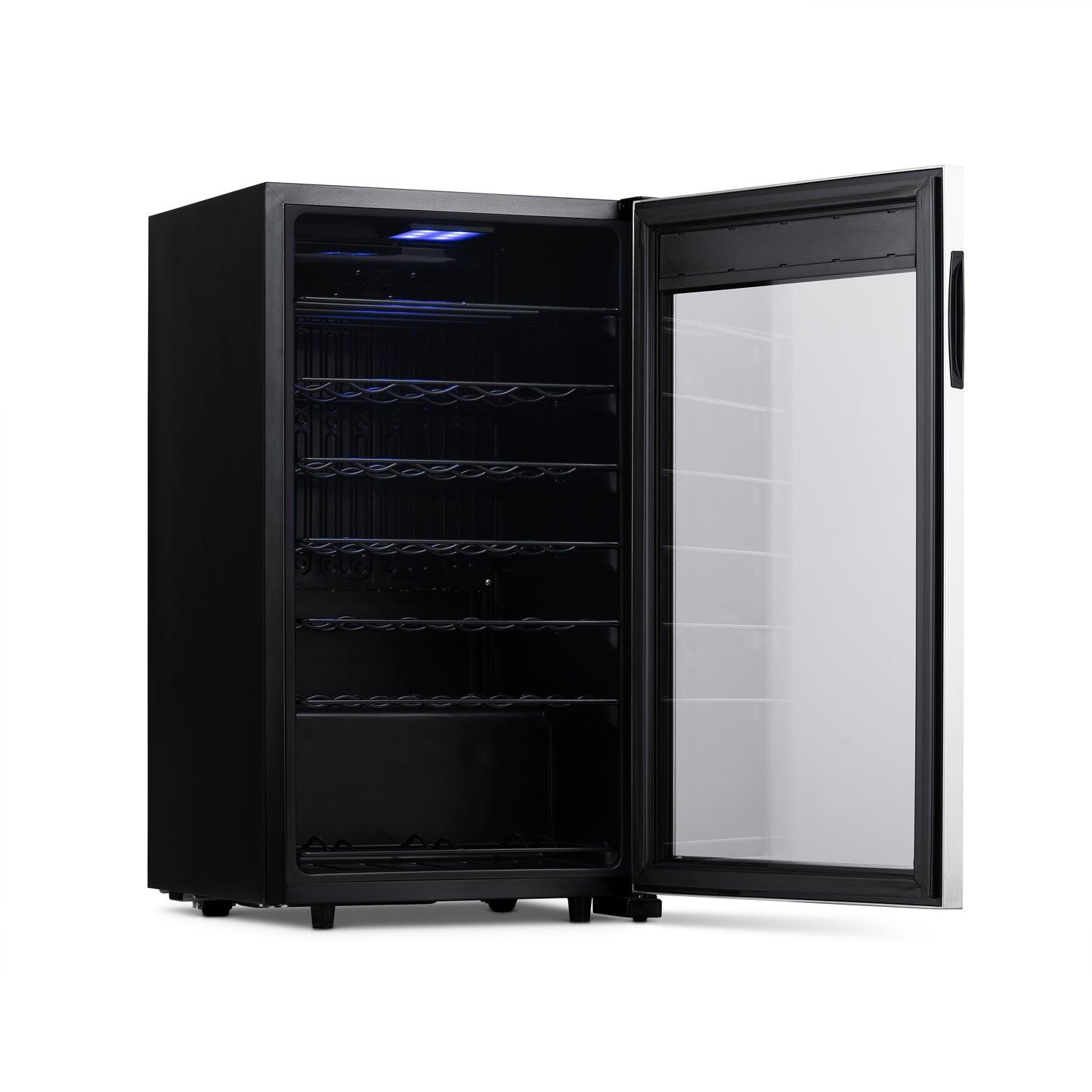 Newair Freestanding 33 Bottle Compressor Wine Fridge in Stainless Steel, Adjustable Racks NWC033SS01-Wine Fridges-The Wine Cooler Club