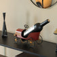 Metal Figurine Car Shaped Vintage Wine Single Bottle Holder Stand Rack QI004318-Wine Bottle Holders-The Wine Cooler Club
