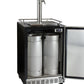 24" Wide Dual Tap Stainless Steel Commercial Right Hinge Built-In Kegerator with Kit-Kegerators-The Wine Cooler Club