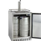 24" Wide Single All Stainless Steel Outdoor Built-In Left Hinge Kegerator with Kit-Kegerators-The Wine Cooler Club