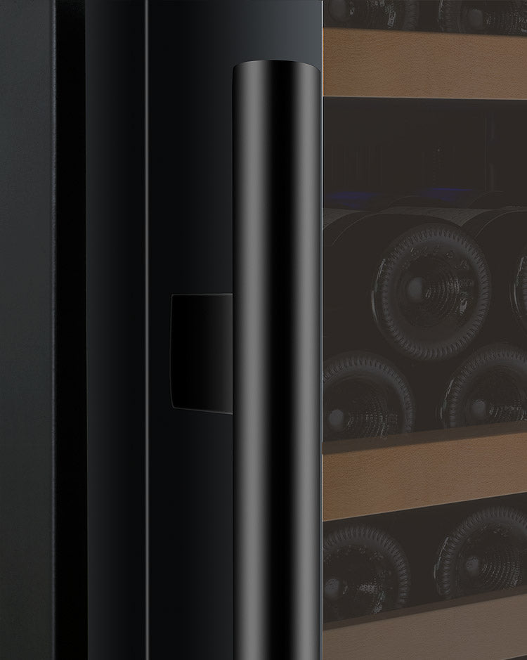 24" Wide FlexCount II Tru-Vino 177 Bottle Single Zone Black Left Hinge Wine Refrigerator - AO VSWR177-1BL20, AO VSWR177-1BR20-Wine Coolers-The Wine Cooler Club