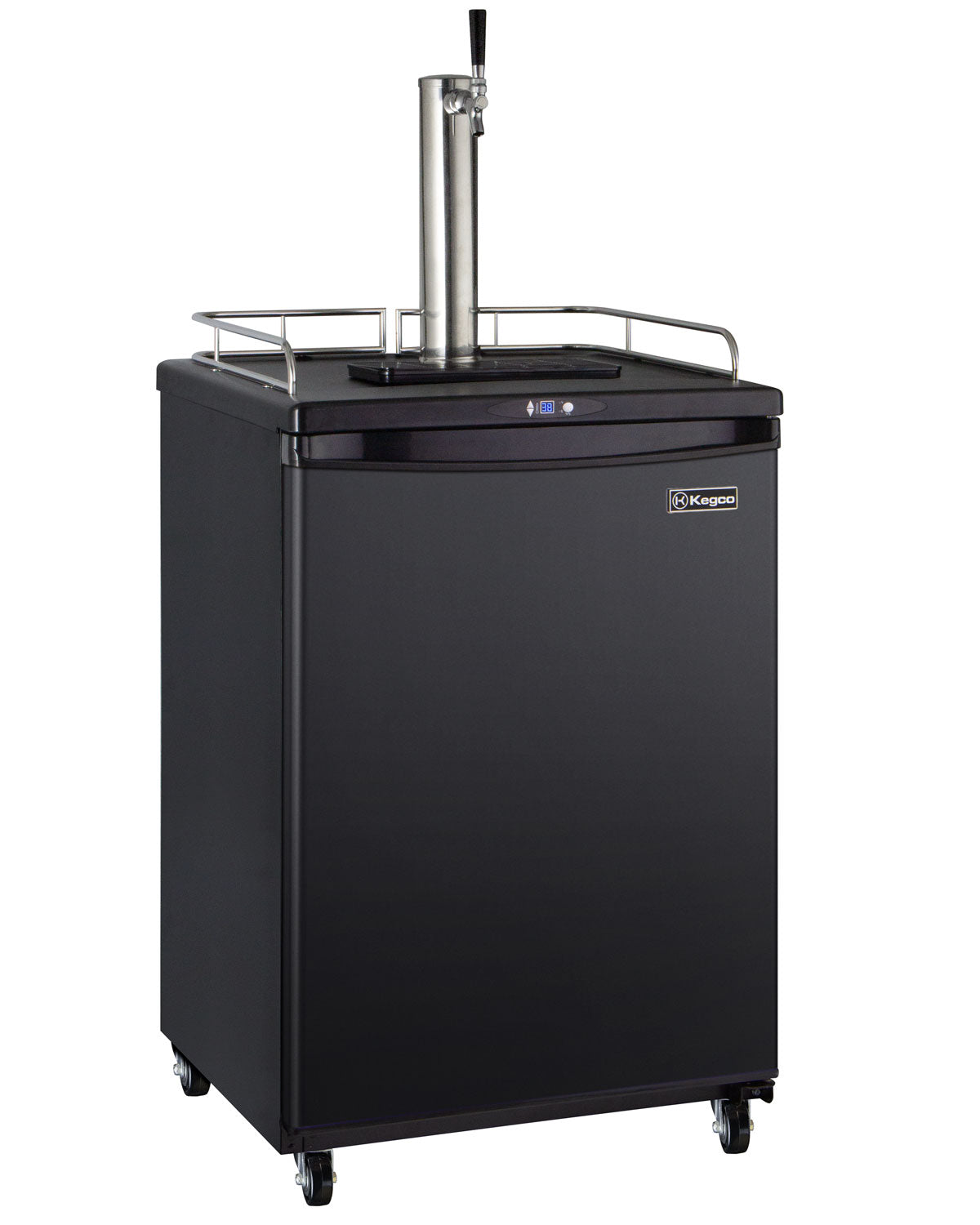 24" Wide Single Tap Black Commercial/Residential Kegerator-Kegerators-The Wine Cooler Club