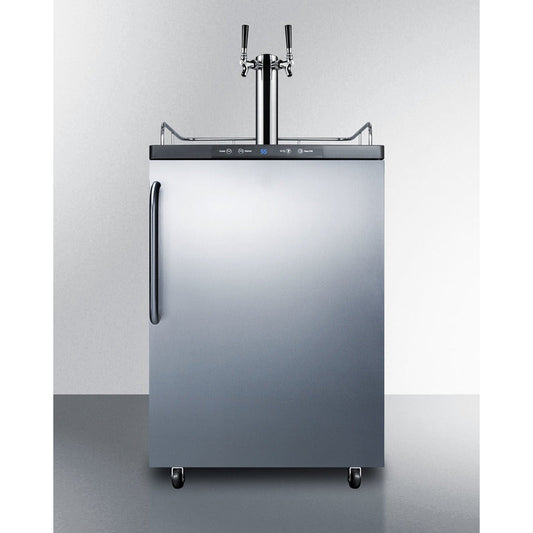 Summit 24" Wide Built-In Kegerator SBC635MBISSTBTWIN-Kegerators-The Wine Cooler Club