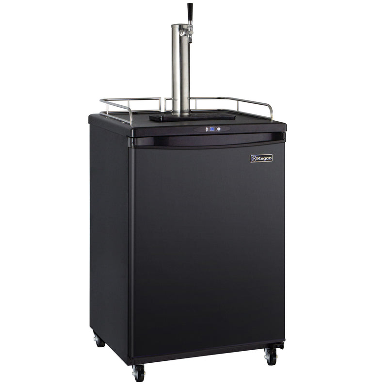 24" Wide Single Tap Black Commercial/Residential Kegerator-Kegerators-The Wine Cooler Club