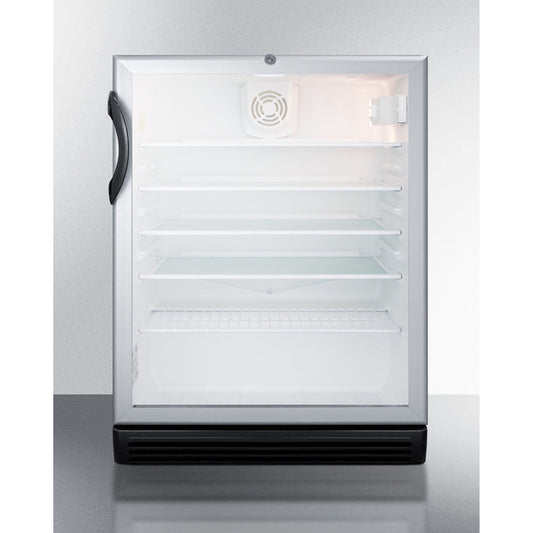 Summit 24" Wide Beverage Center, ADA Compliant SCR600BGLADA-Beverage Centers-The Wine Cooler Club