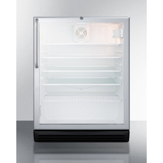 Summit 24" Wide Built-In Beverage Center SCR600BGLCSS-Beverage Centers-The Wine Cooler Club