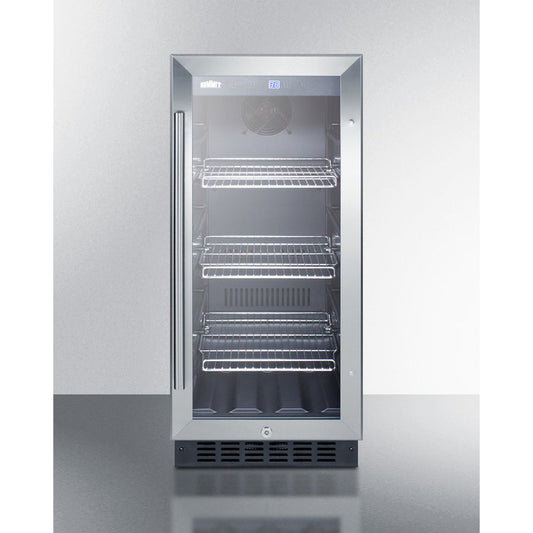 Summit 15" Wide Built-In Beverage Center SCR1536BG-Beverage Centers-The Wine Cooler Club