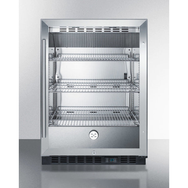 Summit 24 Wide Built-In Beverage Center SCR610BLCSS-Beverage Centers-The Wine Cooler Club