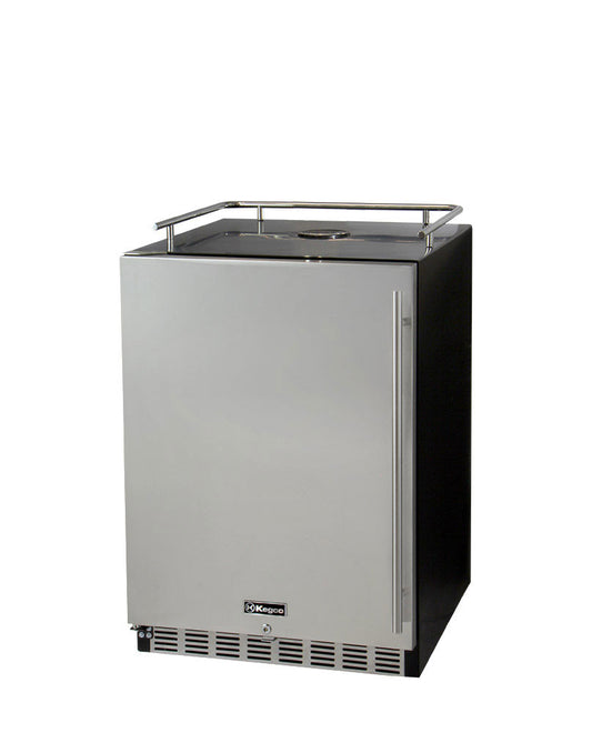 24" Wide Stainless Steel Commercial Built-In Left Hinge Kegerator - Cabinet Only-Kegerators-The Wine Cooler Club