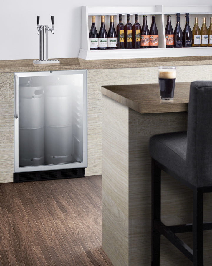 Summit 24" Wide Built-In Beer Dispenser, ADA Compliant SBC56GBICSSADA-Kegerators-The Wine Cooler Club