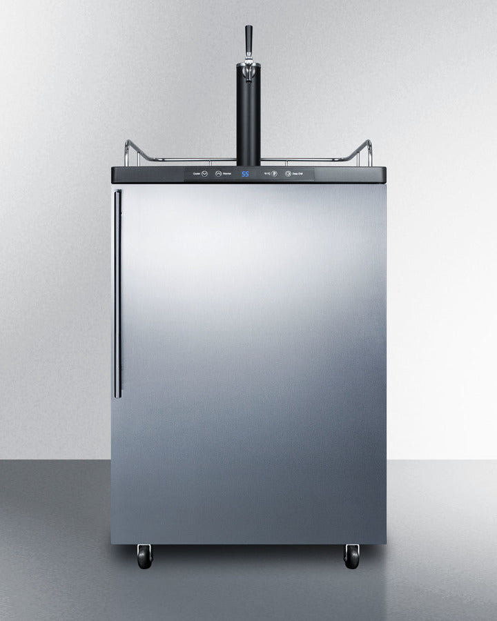 Summit 24" Wide Built-In Kegerator SBC635MBISSHVTWIN-Kegerators-The Wine Cooler Club