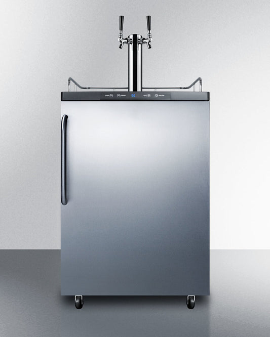 Summit 24" Wide Built-In Kegerator SBC635MBISSTBTWIN-Kegerators-The Wine Cooler Club