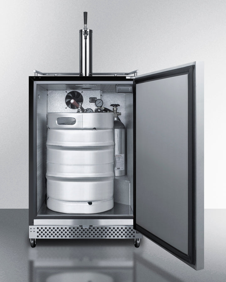 Summit 24" Wide Built-In Outdoor Kegerator SBC696OS-Kegerators-The Wine Cooler Club