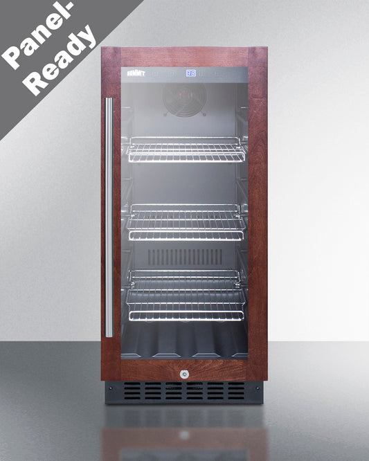 Summit 15" Wide Built-In Beverage Center (Panel Not Included) SCR1536BGPNR-Beverage Centers-The Wine Cooler Club