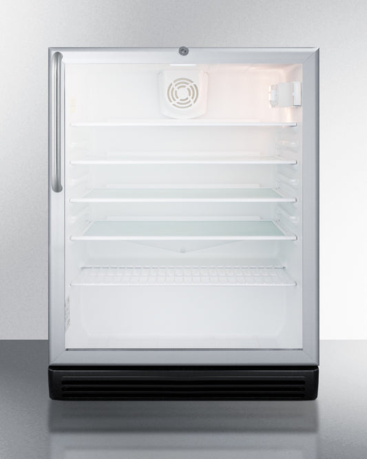 Summit 24" Wide Built-In Beverage Center, ADA Compliant SCR600BGLCSSADA-Beverage Centers-The Wine Cooler Club