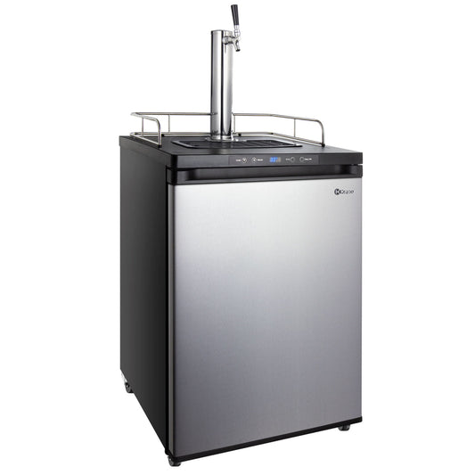 24" Wide Kombucha Single Tap Stainless Steel Kegerator-Kegerators-The Wine Cooler Club