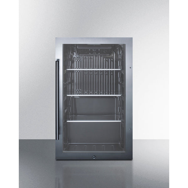 Summit Shallow Depth Indoor/Outdoor Beverage Cooler SPR488BOSCSS-Beverage Coolers-The Wine Cooler Club