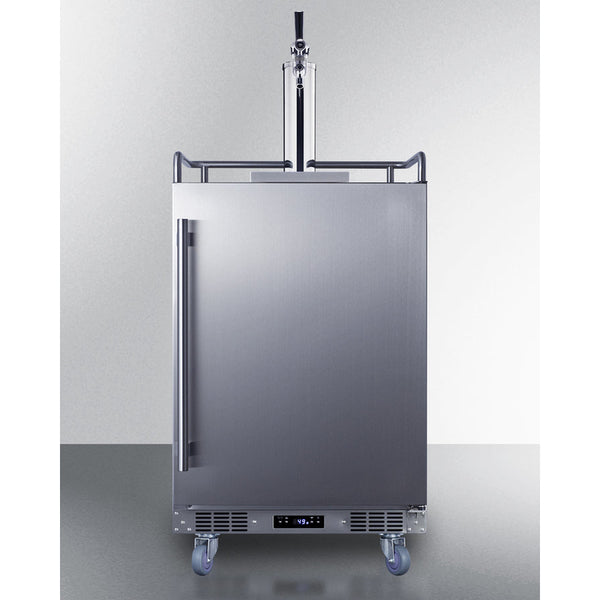 Summit 24 Wide Built-In Outdoor Commercial Beer Kegerator BC74OSCOM-Kegerators-The Wine Cooler Club