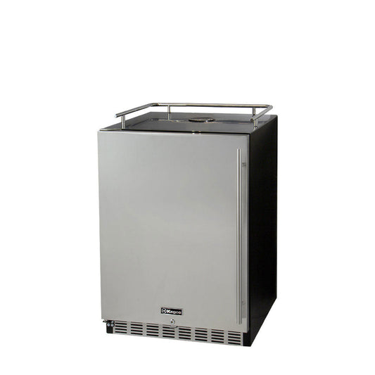 24" Wide Stainless Steel Commercial Built-In Left Hinge Kegerator - Cabinet Only-Kegerators-The Wine Cooler Club