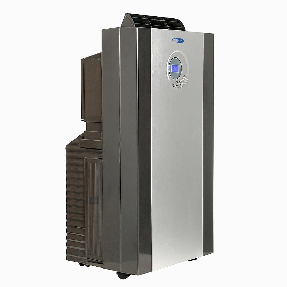 Whynter Air Conditioners Whynter ARC-143MX 14,000 BTU (8,351 BTU SACC) Dual Hose Cooling Portable Air Conditioner, Dehumidifier, and Fan with 3M Antimicrobial Filter and Storage Bag, up to 500 sq ft in Platinum/Black