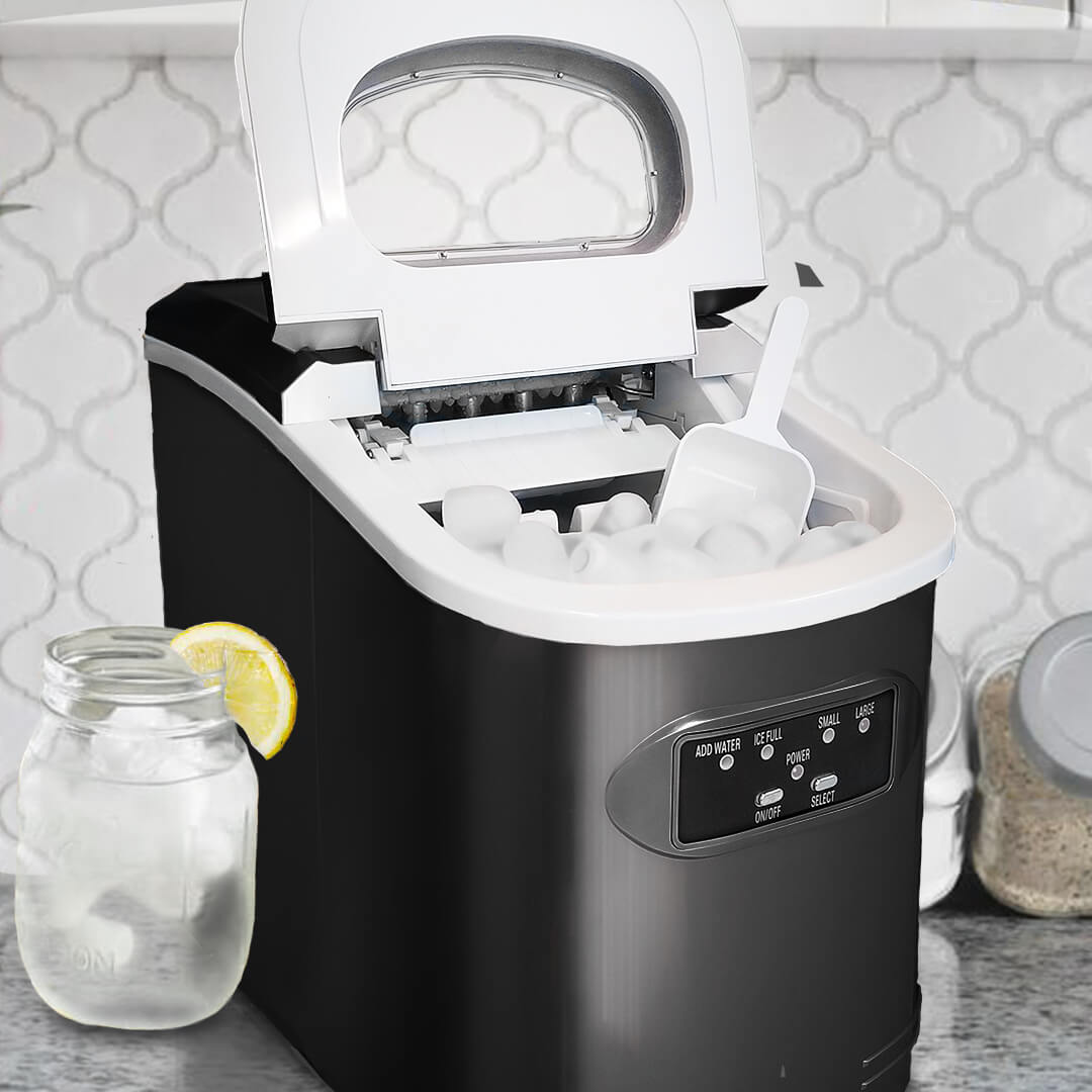 Whynter Ice Makers Whynter IMC-270MB Compact Portable Ice Maker 27 lb capacity – Metallic Black