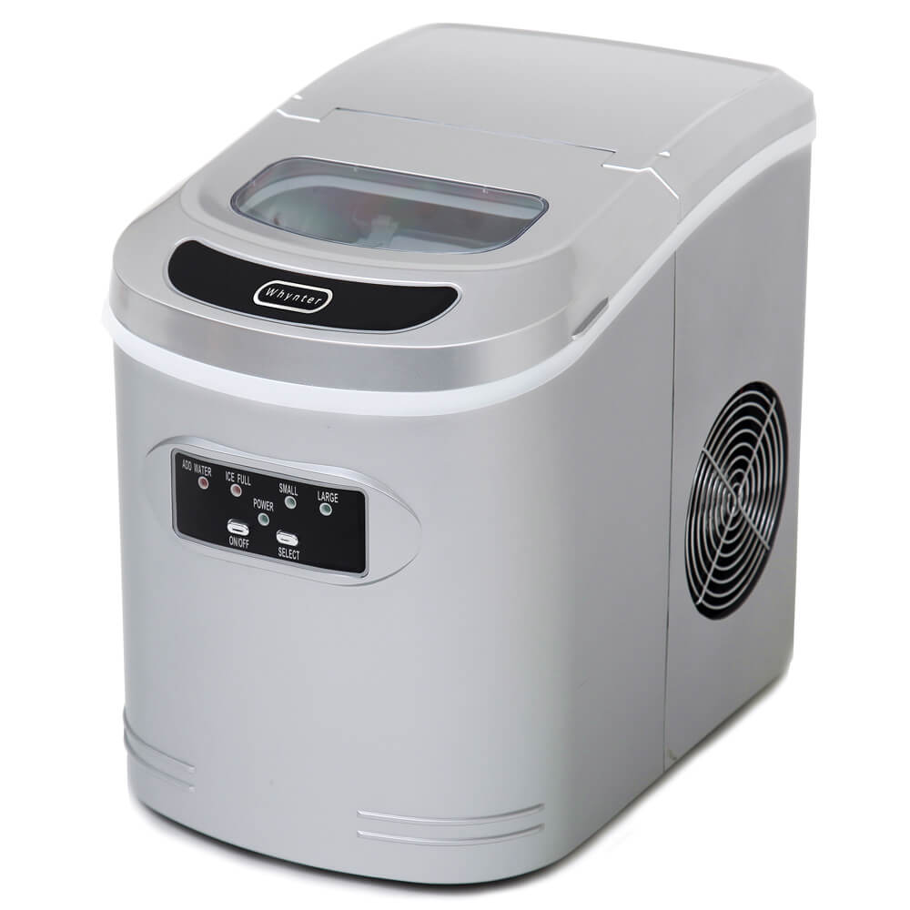 Whynter Ice Makers Whynter IMC-270MS Compact Portable Ice Maker 27 lb capacity – Metallic Silver